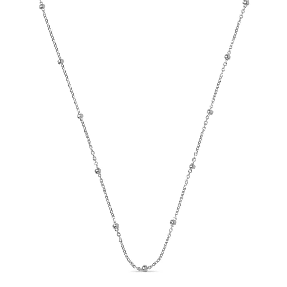Silver Beaded Necklace