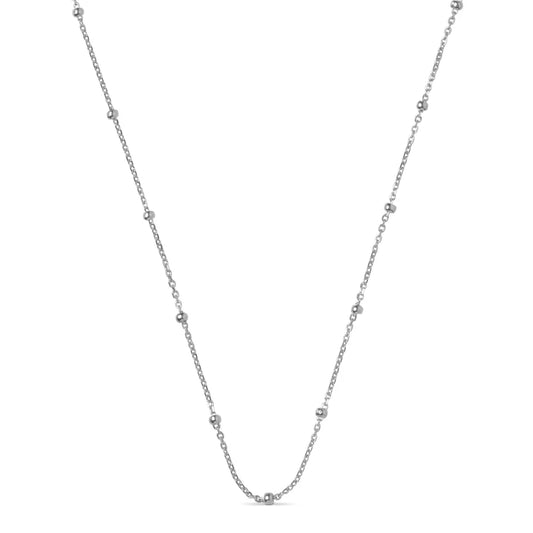 Silver Beaded Necklace