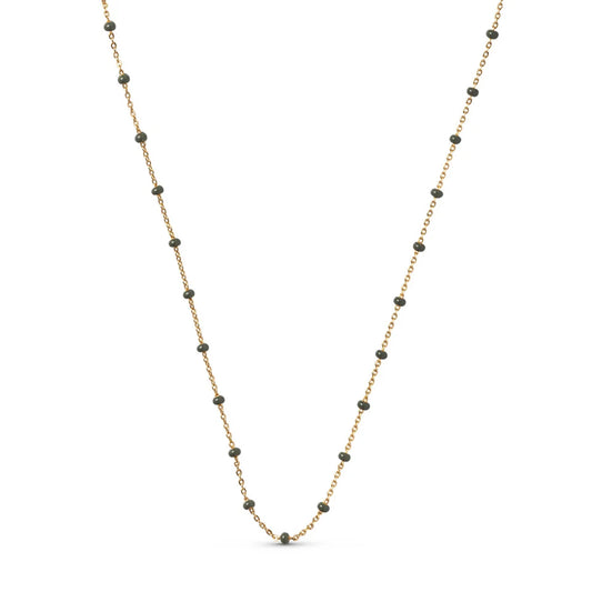 Gold Lola Necklace - Khaki