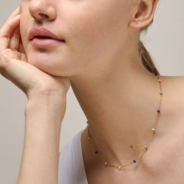 Gold Lola Necklace - Marine