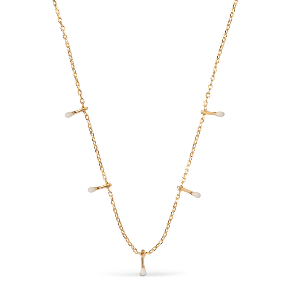 Gold Lola Drop Necklace
