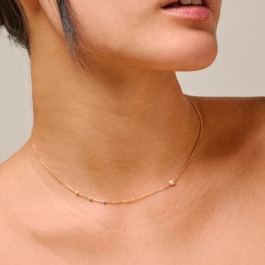 PRE ORDER Lola Simple Necklace - Citrus Sky