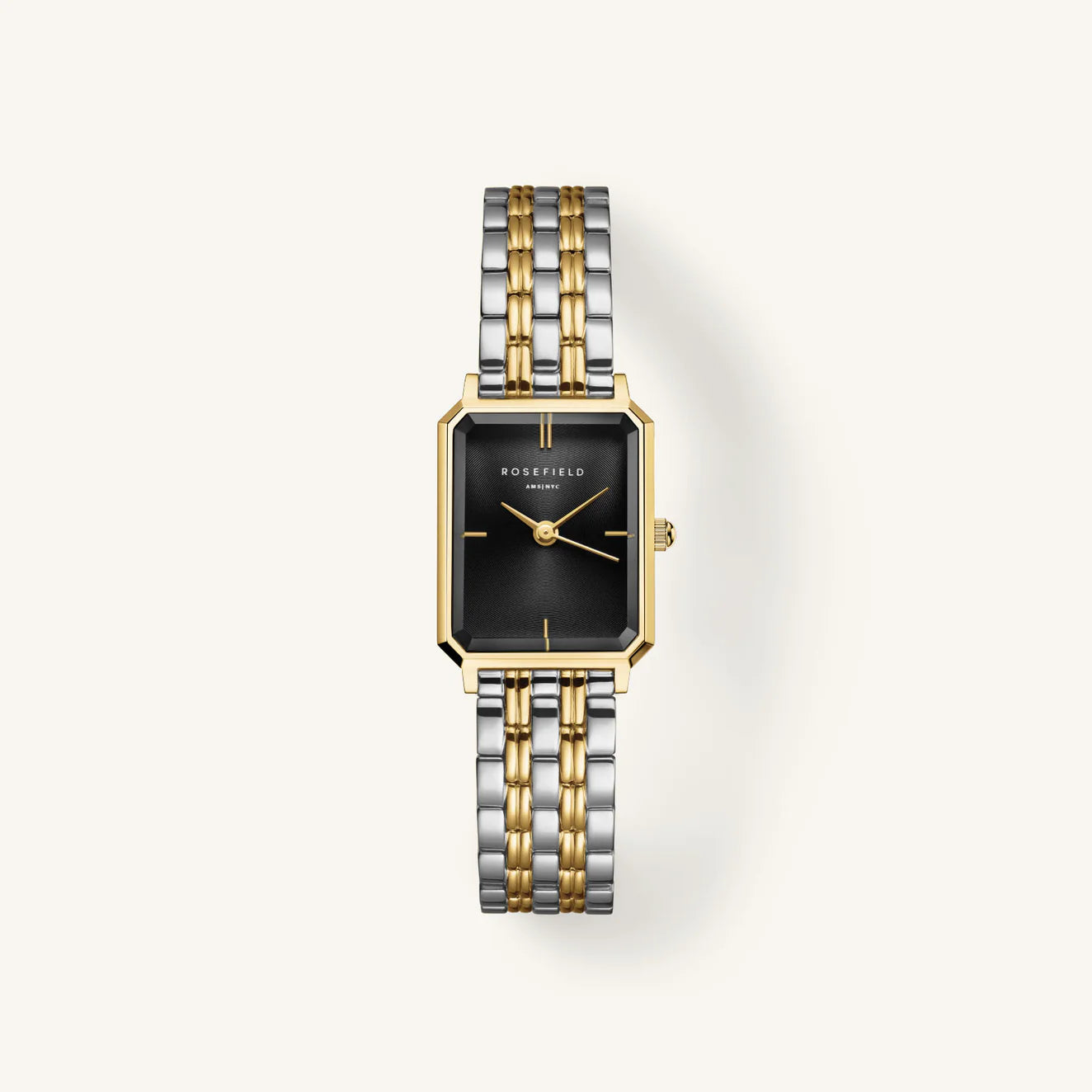 Rosefield Octagon Black Duotone Ladies Watch