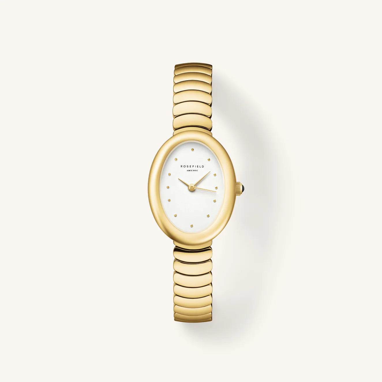 Rosefield Ladies Ovale White Gold Watch
