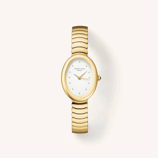 Rosefield Ladies Ovale White Gold Watch