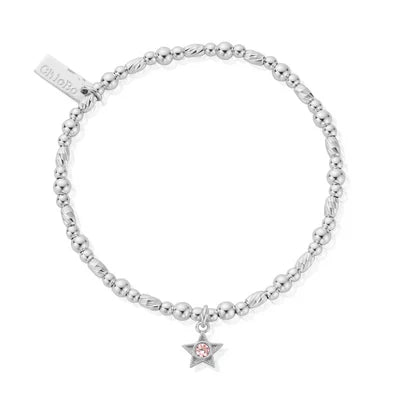 Silver October Birthstone Bracelet