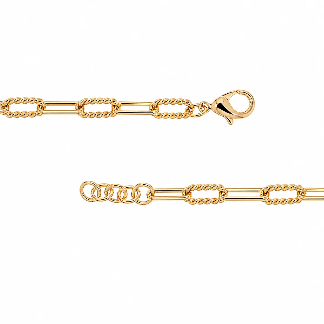Old Record Mixed Link Chain Bracelet