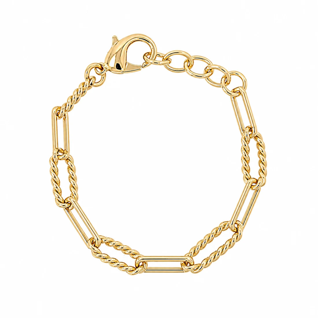 Old Record Mixed Link Chain Bracelet