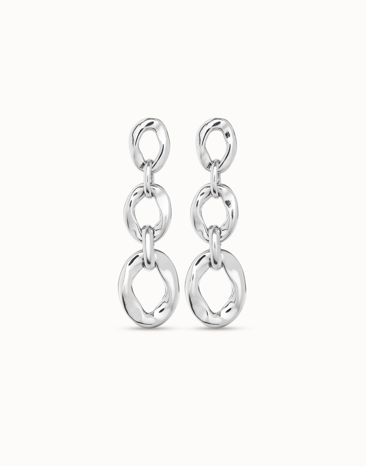 Drop earrings with 3 links