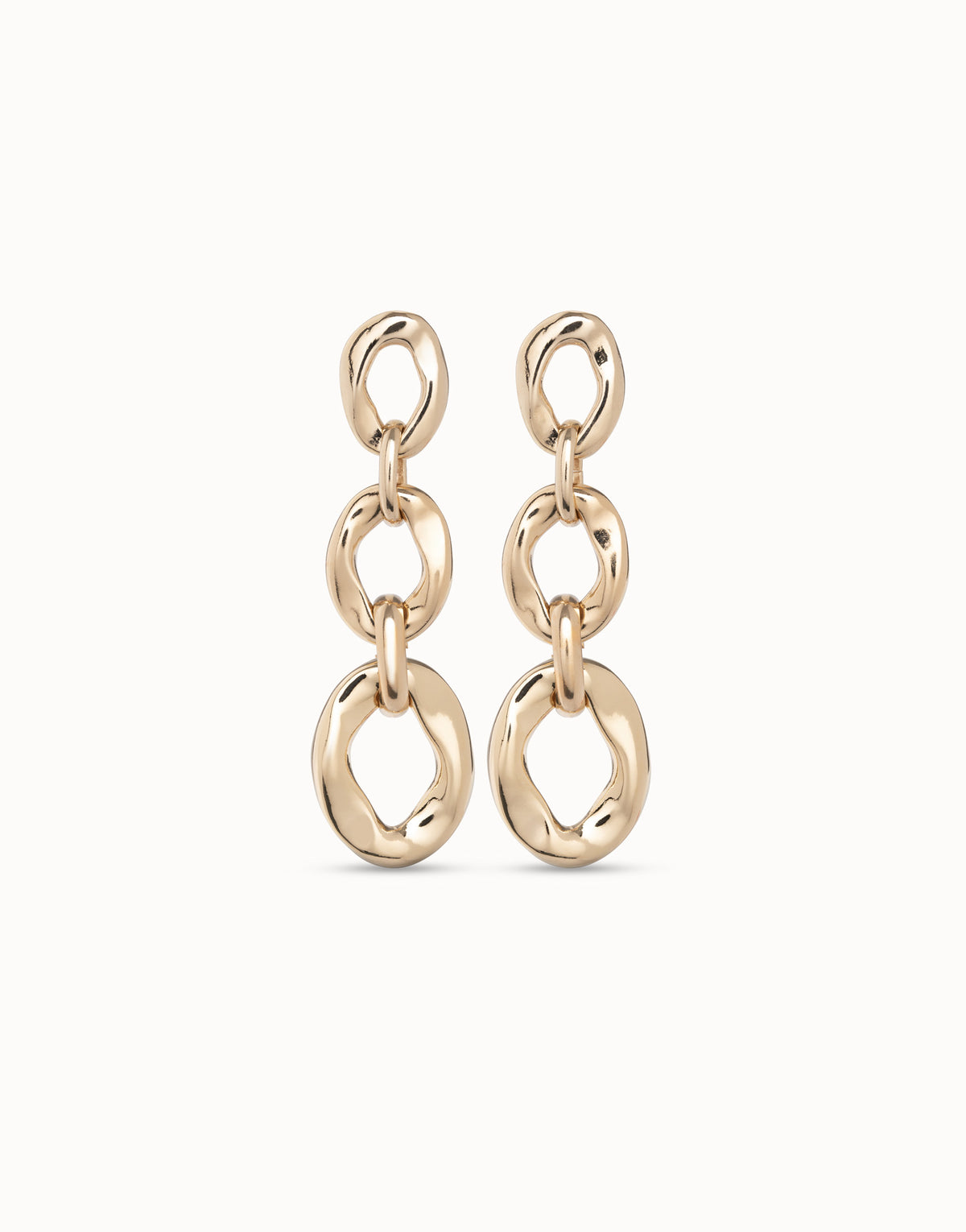 Drop earrings with 3 links