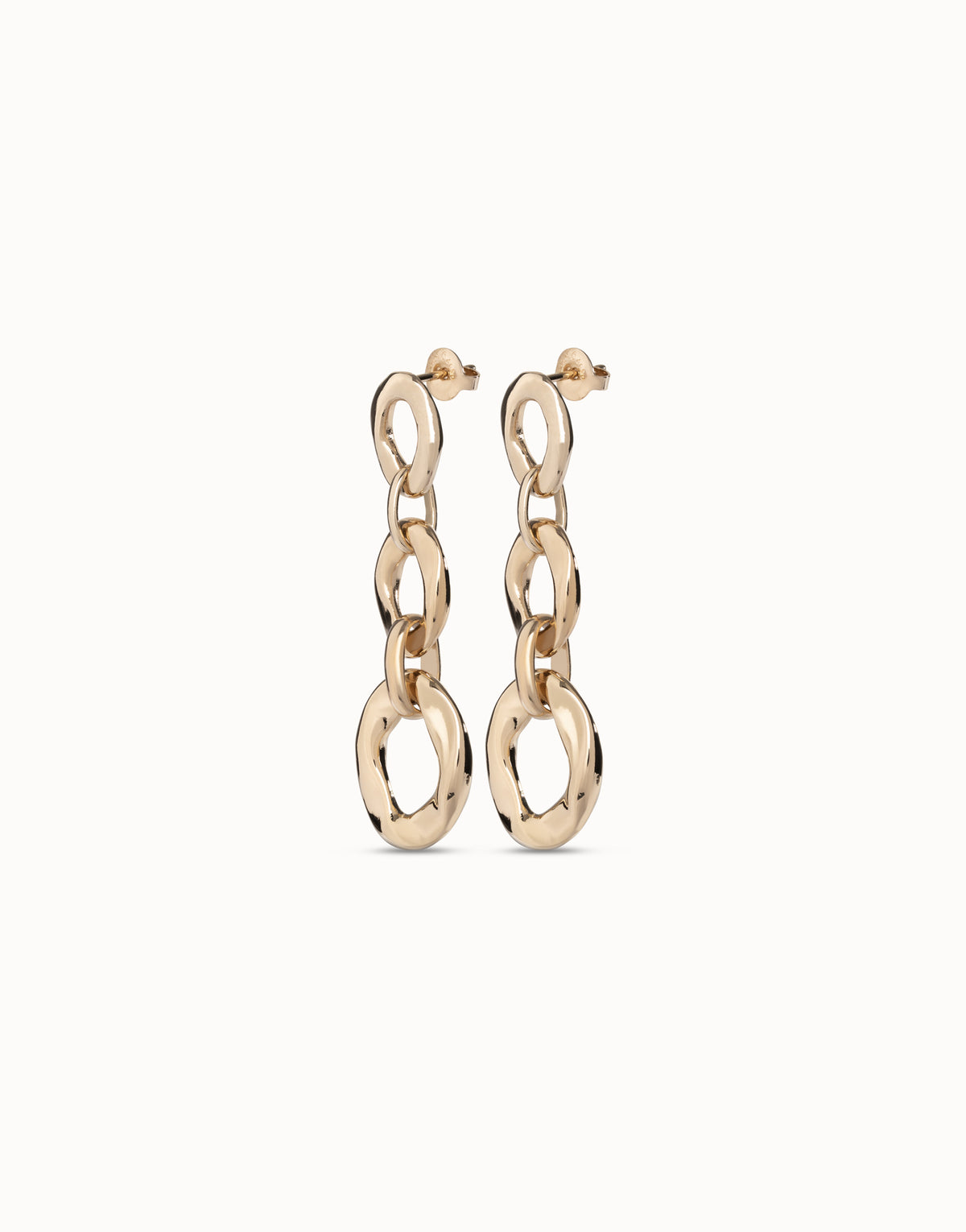 Drop earrings with 3 links