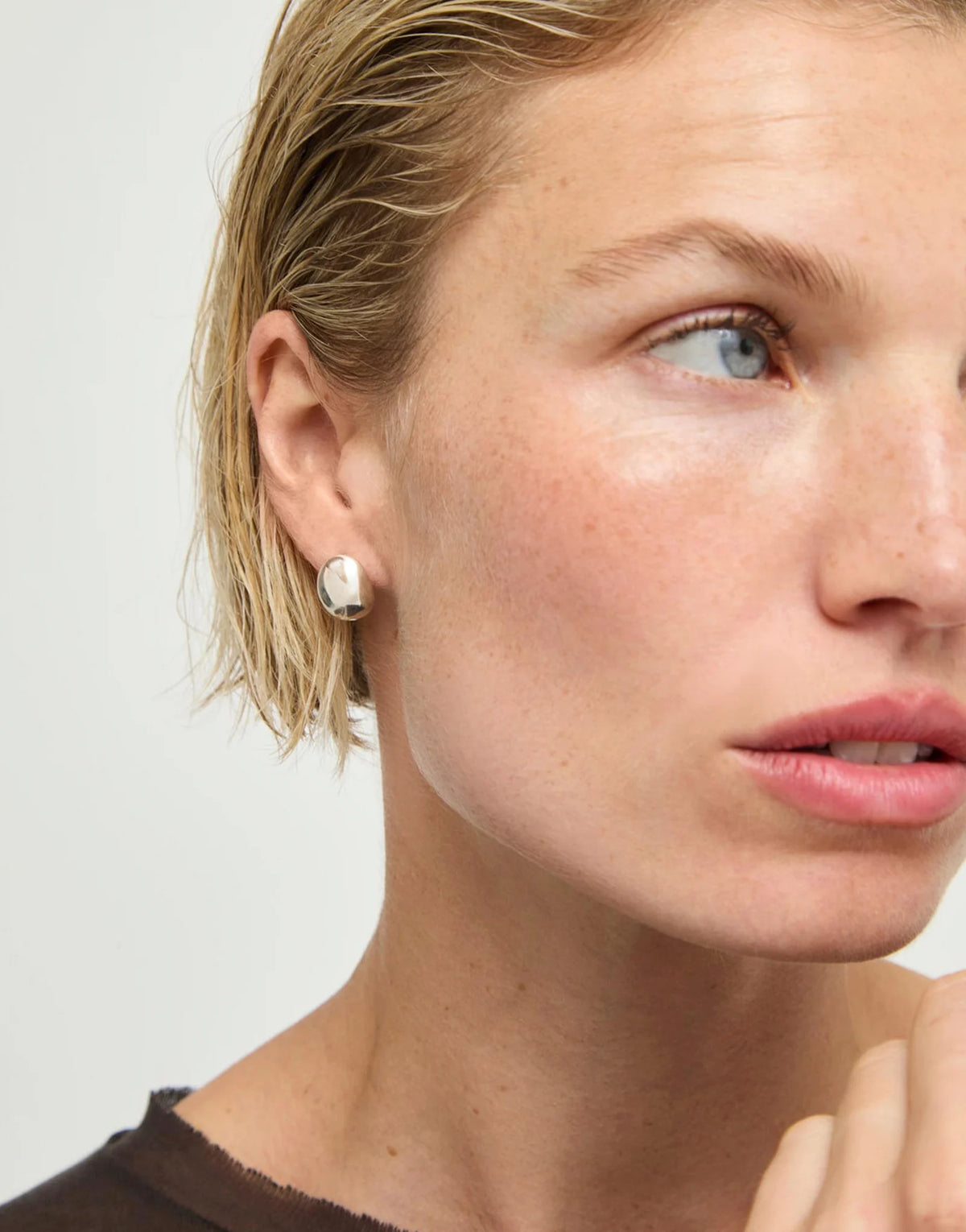 Nexis Chunky Bean Stud Earrings