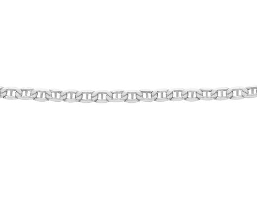 Sterling Silver Flat Rambo Chain Bracelet