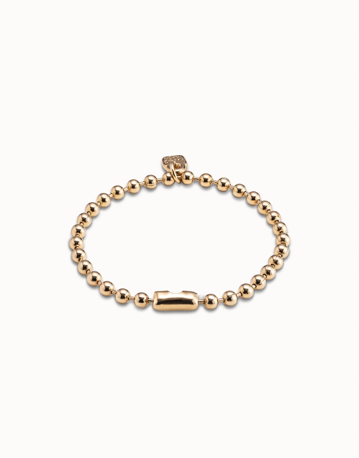 Gold Beaded charm bracelet
