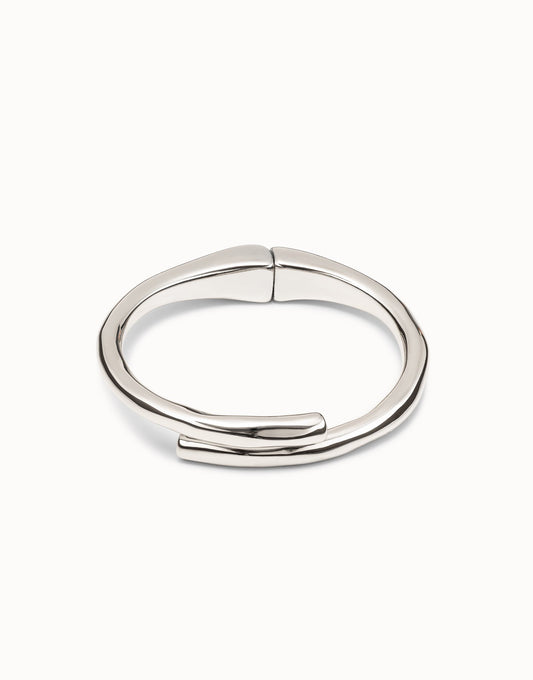 Silver Tubular shaped bangle