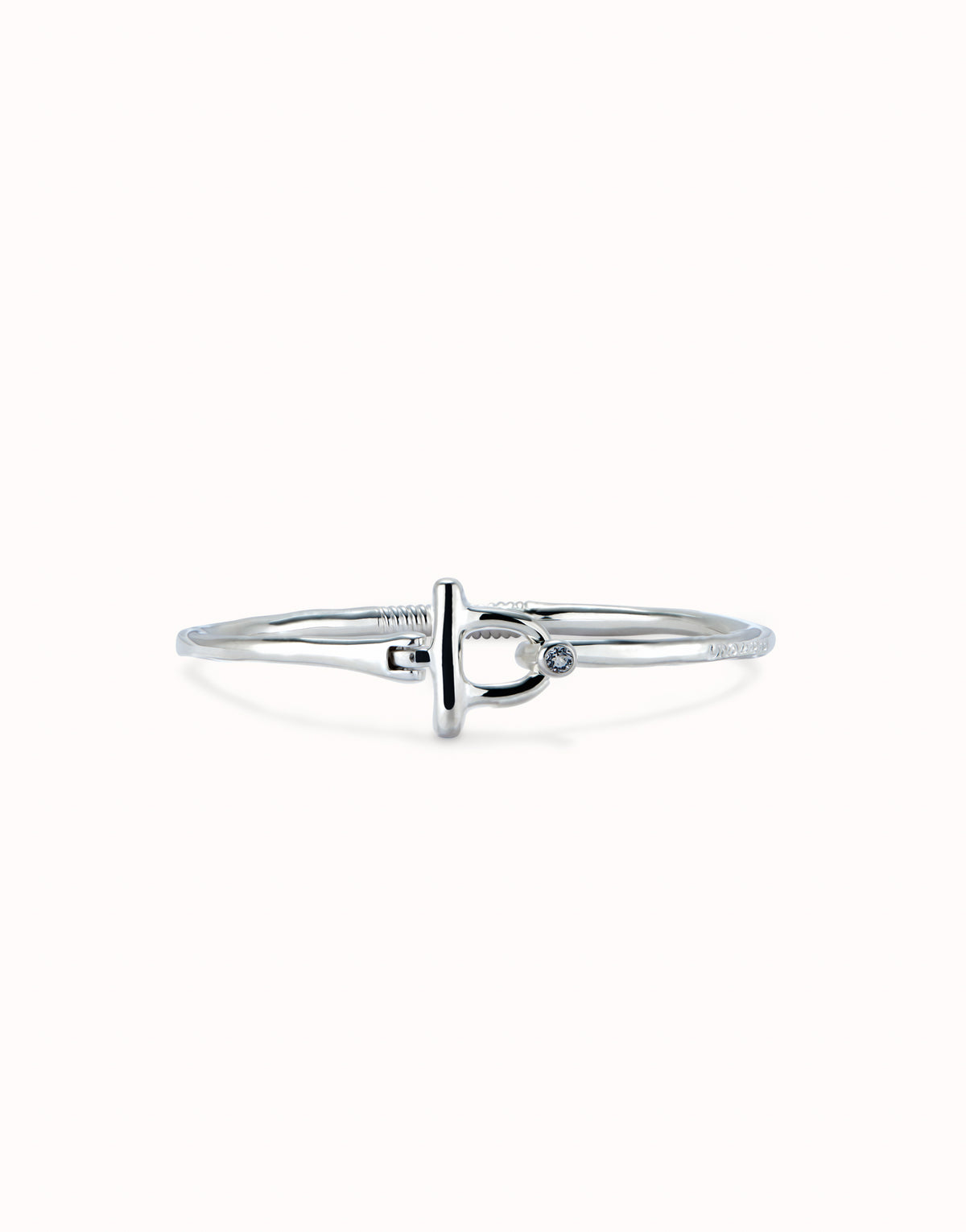 Bangle bracelet with white topaz £95.00
