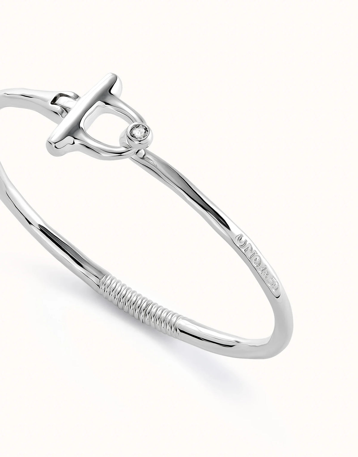 Bangle bracelet with white topaz £95.00