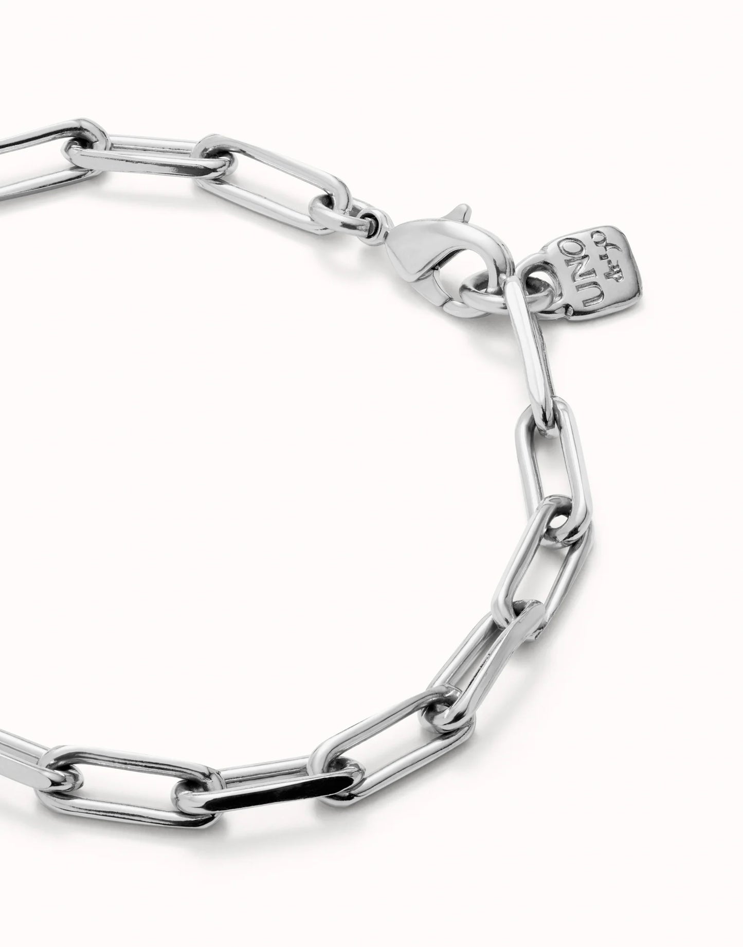 Silver Rectangular link chain bracelet