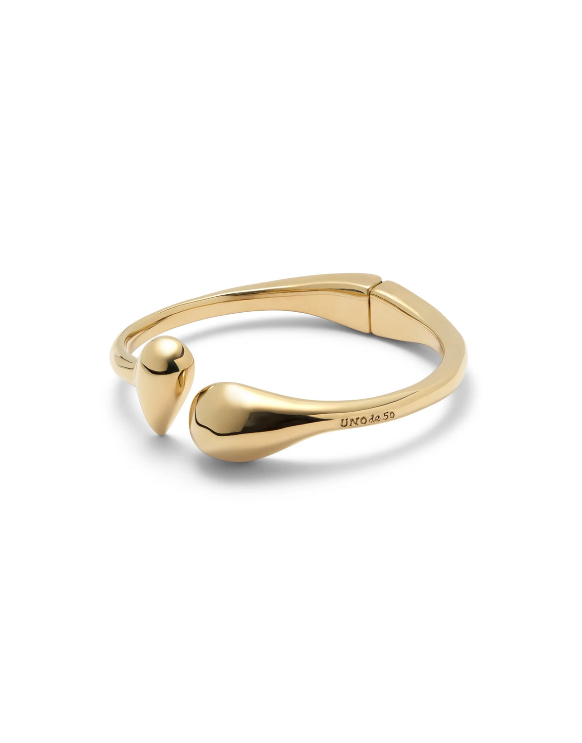 Gold Originia Bangle bracelet with rounded shapes
