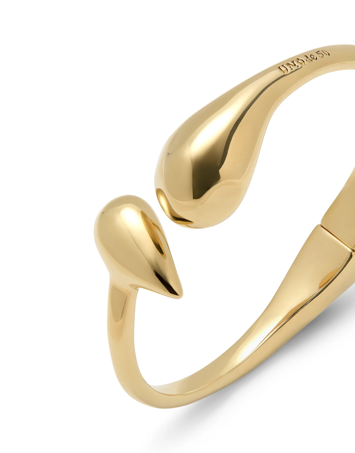 Gold Originia Bangle bracelet with rounded shapes