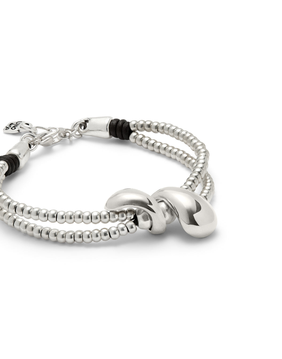Axis Double-strand bracelet with lobster clasp and two drops