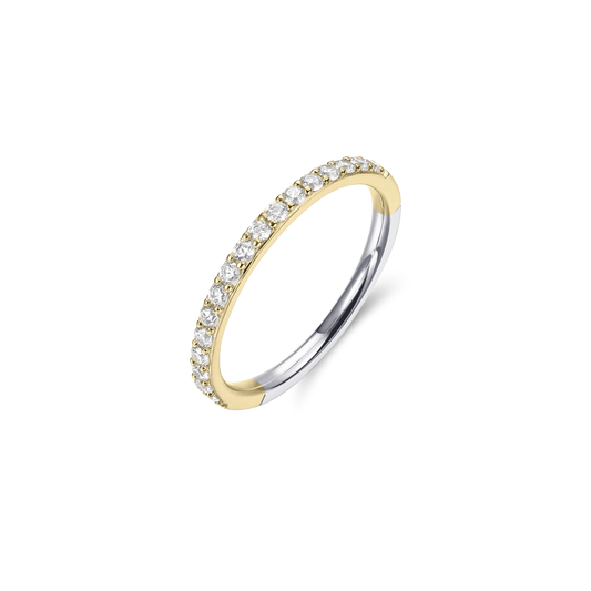 Gold/Silver Pave Stackable Ring