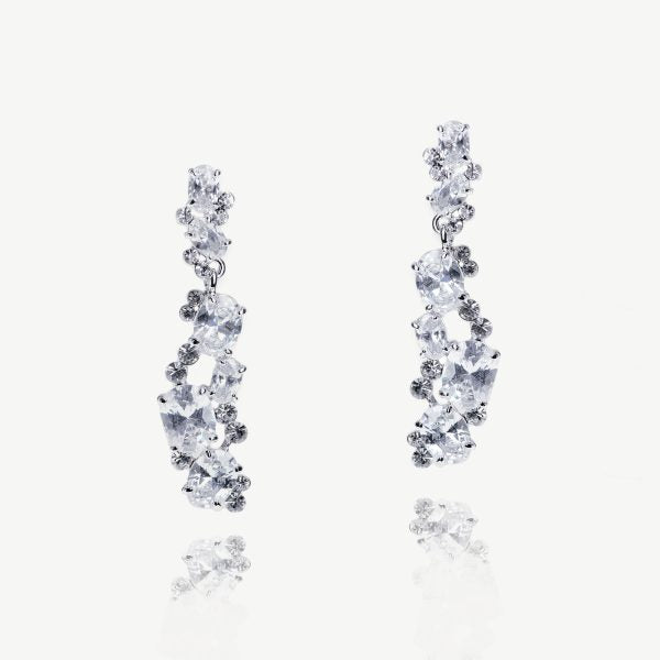 Peninsula Crystal Cluster Earrings
