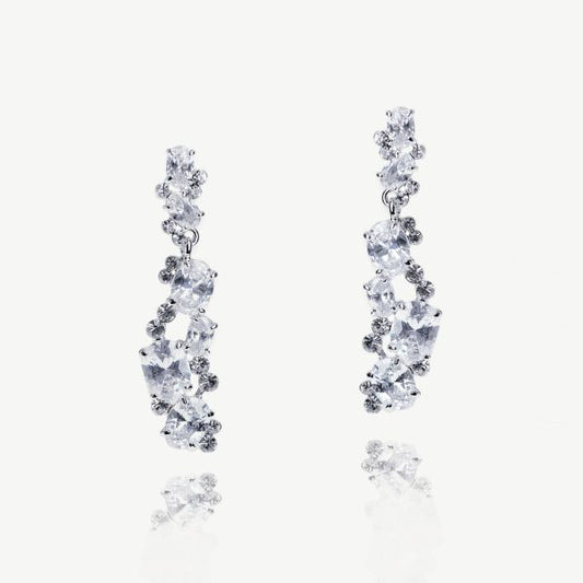 Peninsula Crystal Cluster Earrings