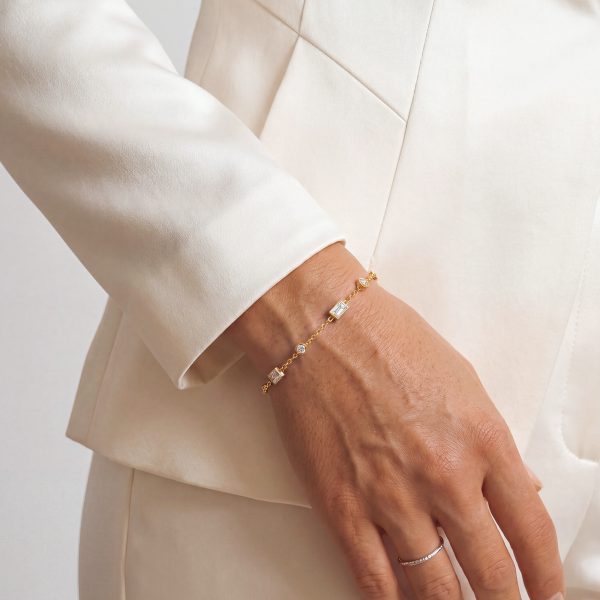 Piccadilly Gold Crystal Bracelet