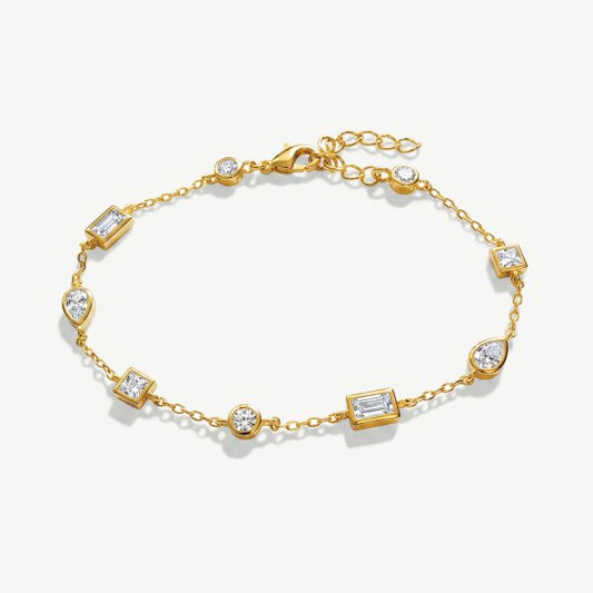 Piccadilly Gold Crystal Bracelet