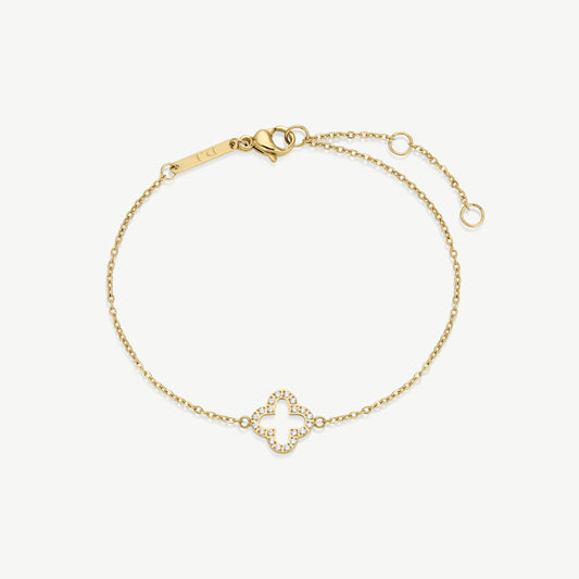 Pavé Clover Bracelet