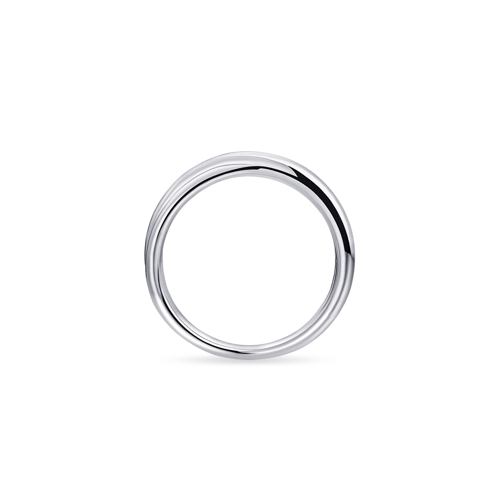 Gisser Silver Crossing Bold Bands Ring