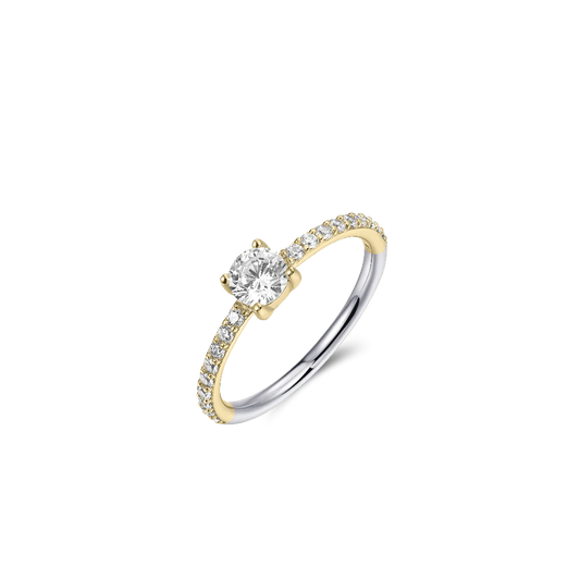Gold Brilliant Cz Ring