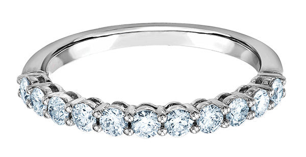 9ct White Gold Lab Diamond Band
