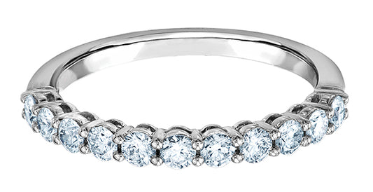 9ct White Gold Lab Diamond Band
