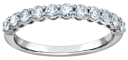 9ct White Gold Lab Diamond Band