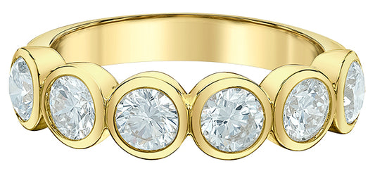 9ct Gold Bezel Set Band