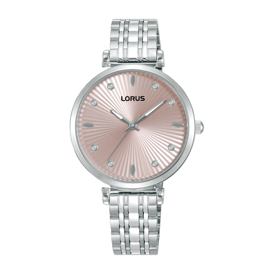 Lorus Ladies Pink Dial Watch
