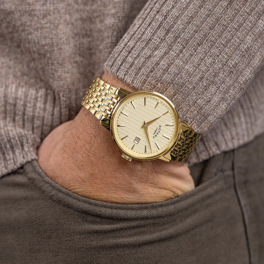 Rotary 1895 Gold Gents Watch