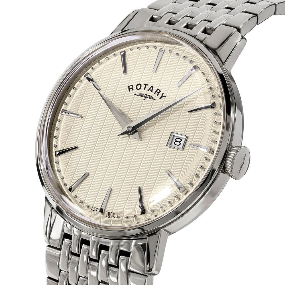 Rotary 1895 Gents Steel Watch