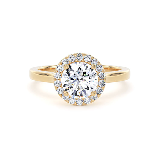 Brilliant Cut Diamond Halo Ring