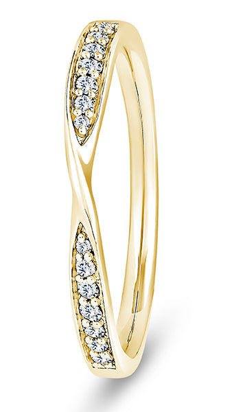 Diamond Ribbon Crossover Band