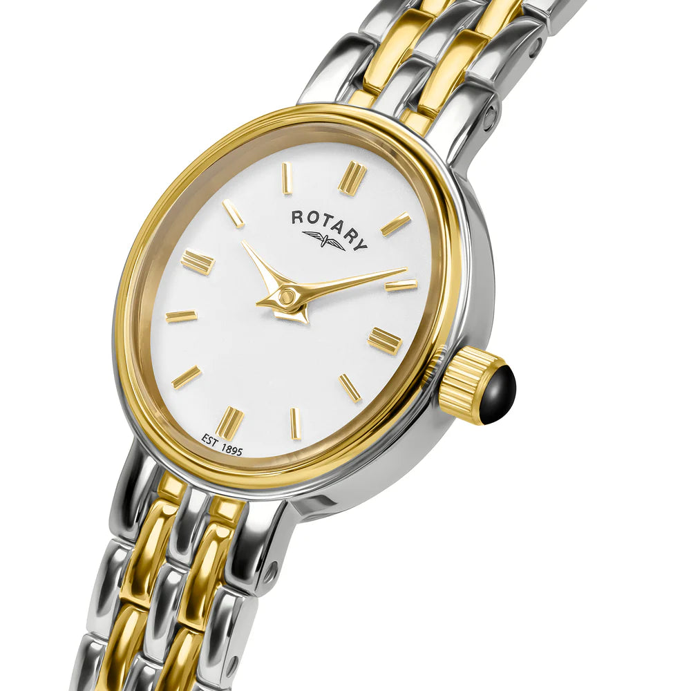 Rotary Cocktail Two Tone Ladies Watch
