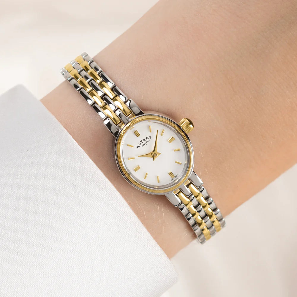 Rotary Cocktail Two Tone Ladies Watch