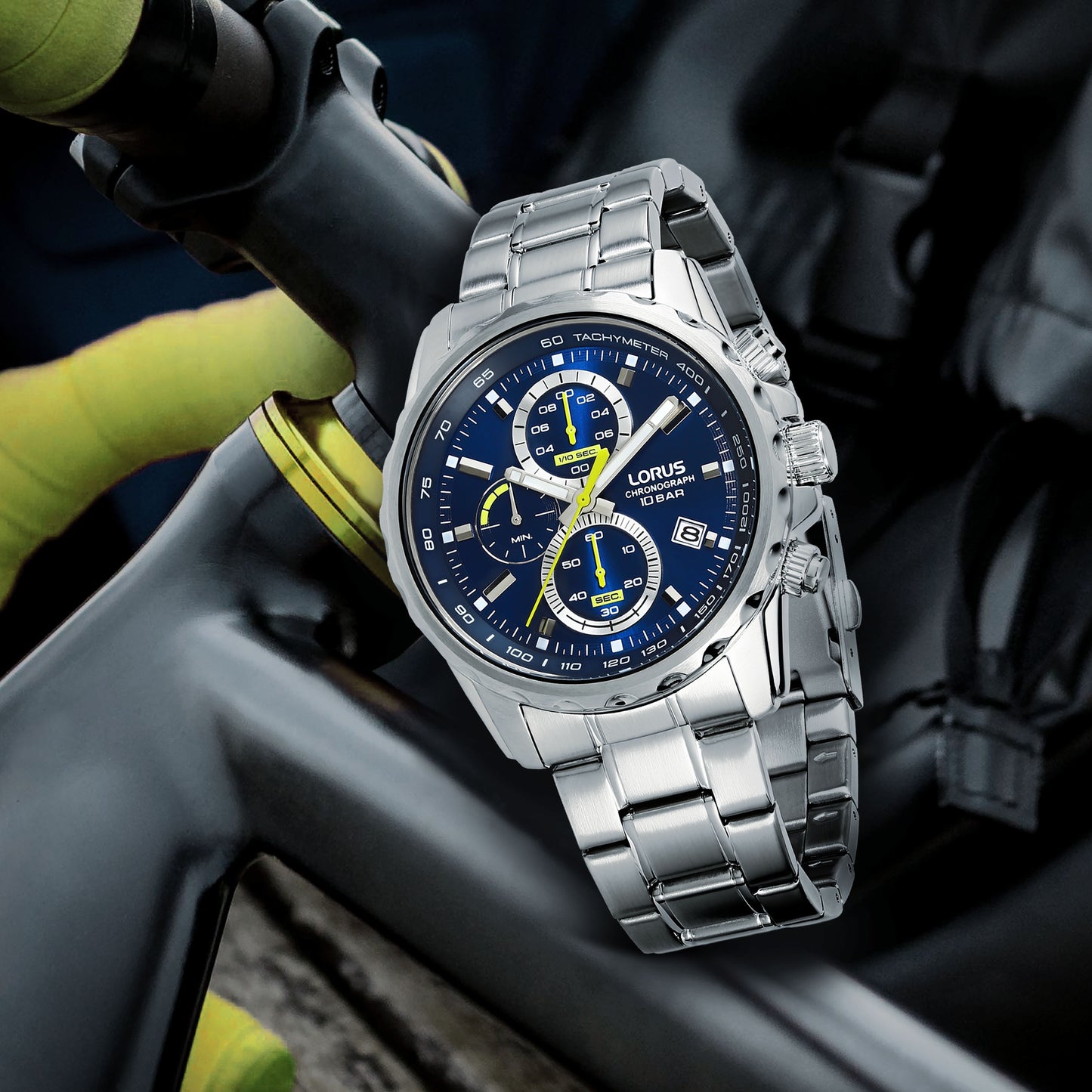 Lorus Gents Steel Chrono Watch