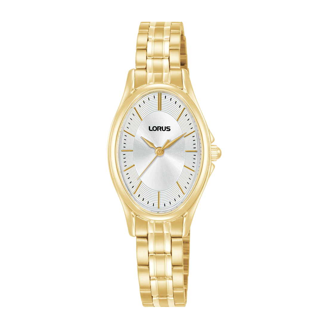 Ladies Gold Oval Dial Watch