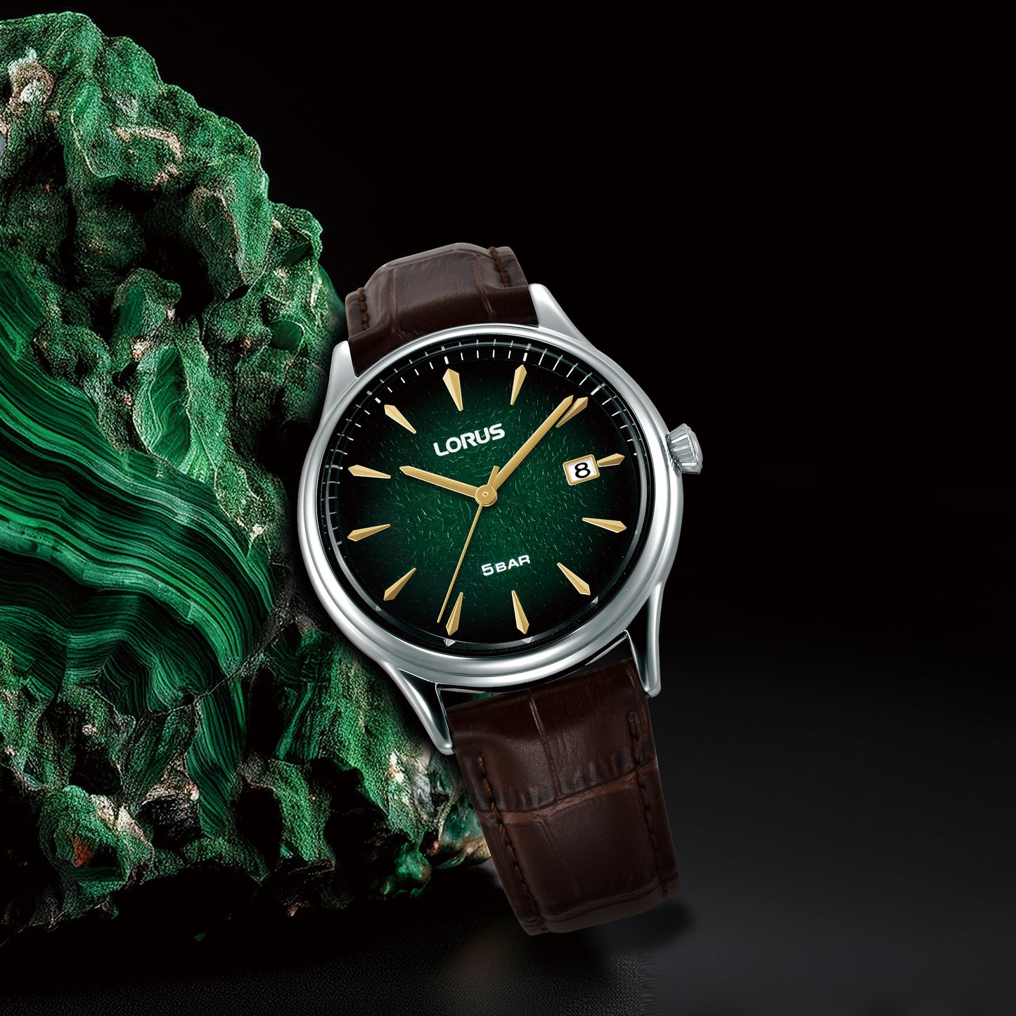 Lorus Gents Green Dial Watch