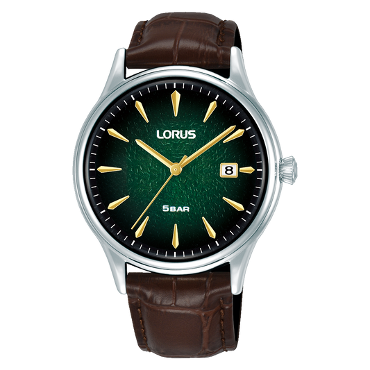 Lorus Gents Green Dial Watch