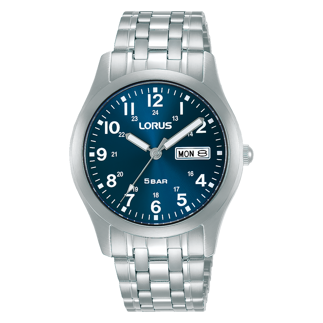 Gents Steel Blue Dial Watch