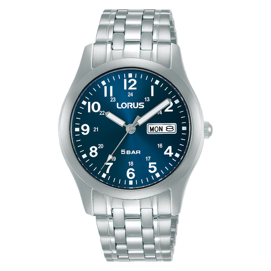 Gents Steel Blue Dial Watch